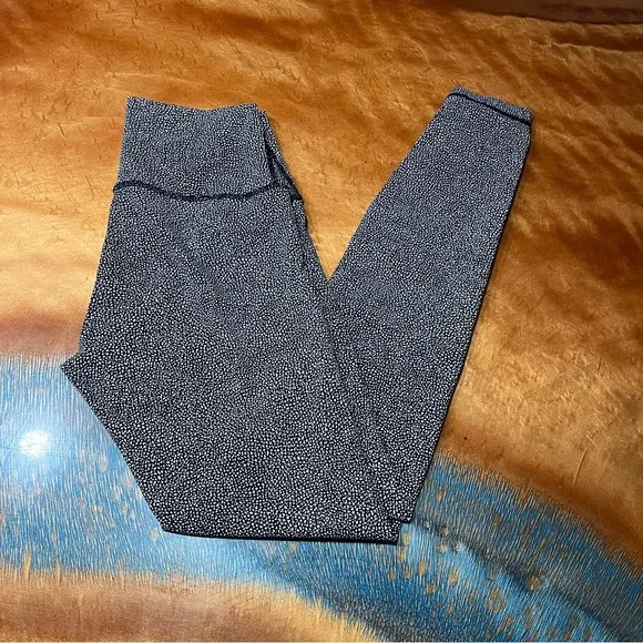 Lululemon Fast and Free high rise Leggings size 6 patterned - Picture 1 of 10